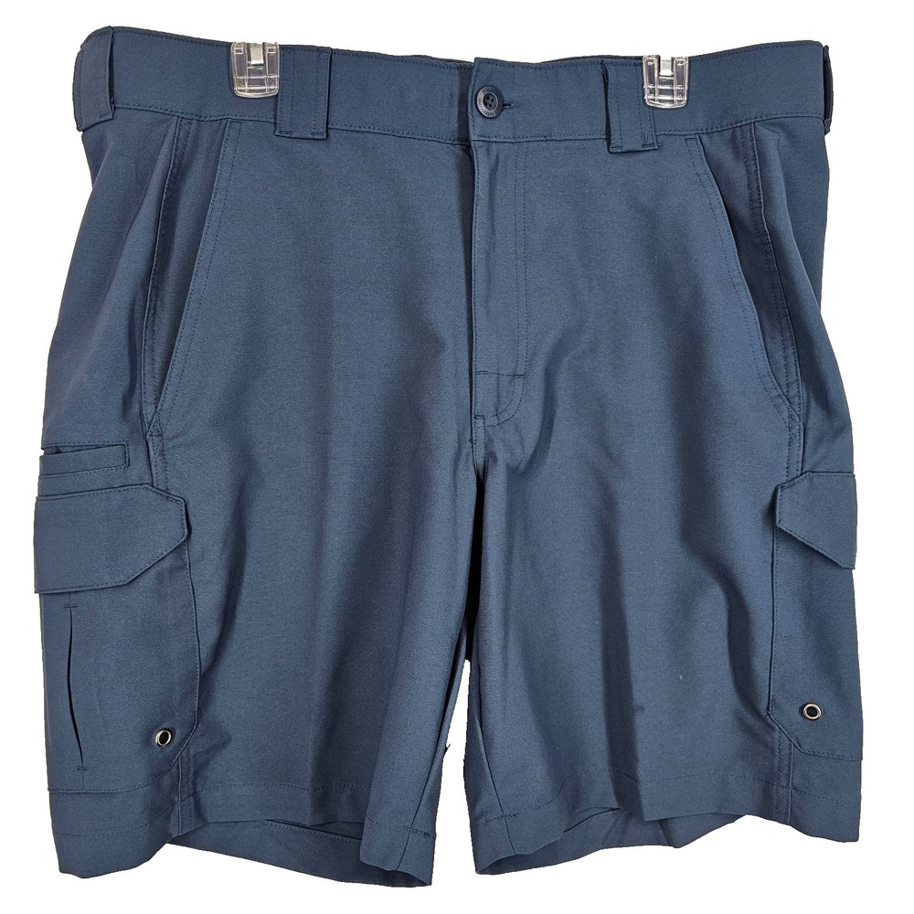 Bimini Bay Performance Gear Men's Fishing Boating Cargo Shorts Blue size 38